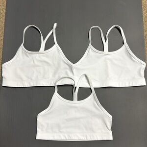 DSG: Lot of (3) Girls White Sports Bras, Size S